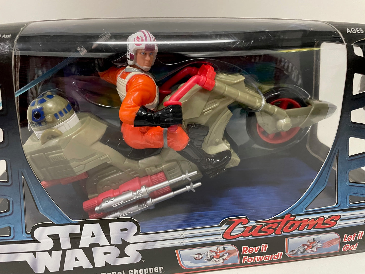 Customs Luke Skywalker's Rebel Chopper Figure/Vehicle Set, 2006 Hasbro