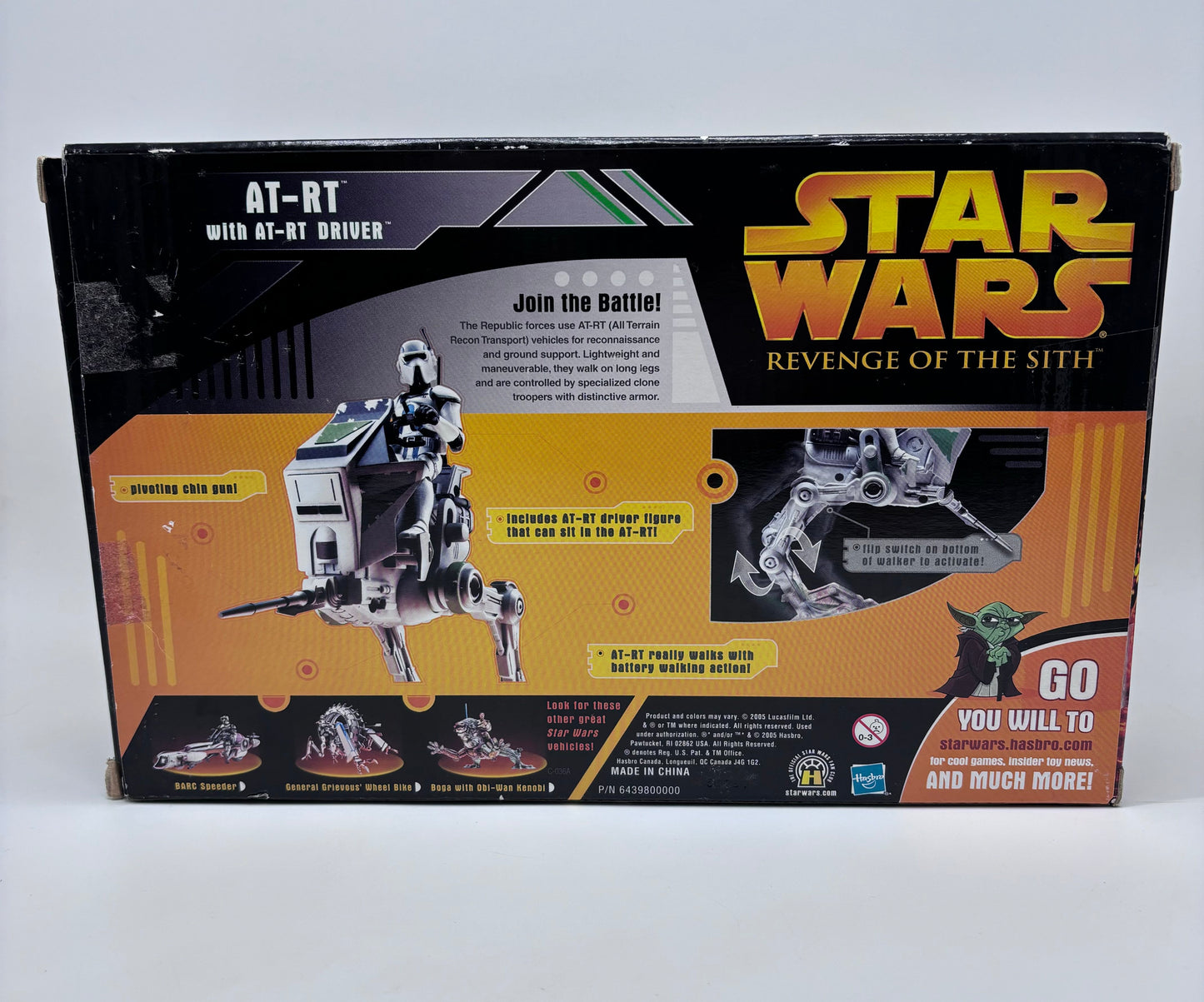 Revenge of the Sith AT-RT Walker and Trooper Vehicle, Hasbro 2005