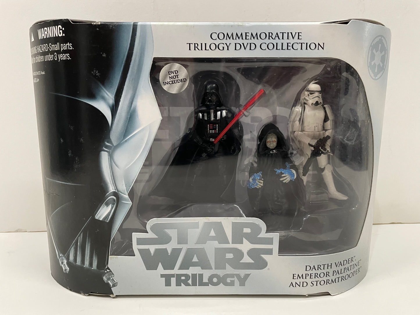 Return of the Jedi Darth Vader, Stormtrooper & Emperor Palpatine Figure DVD Set, Hasbro 2004