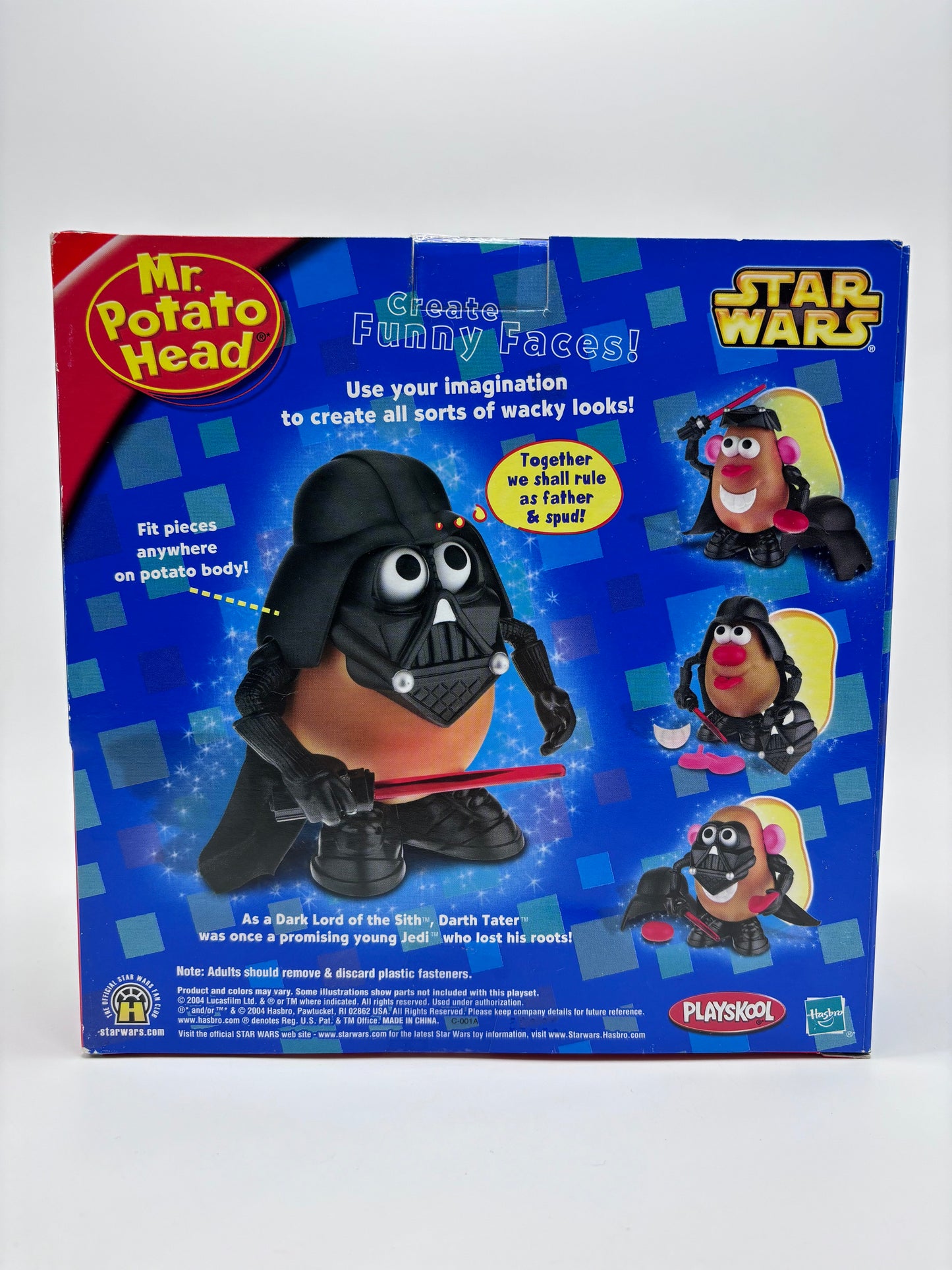 Darth Tater Mr Potato Head Set, New Sealed Playskool
