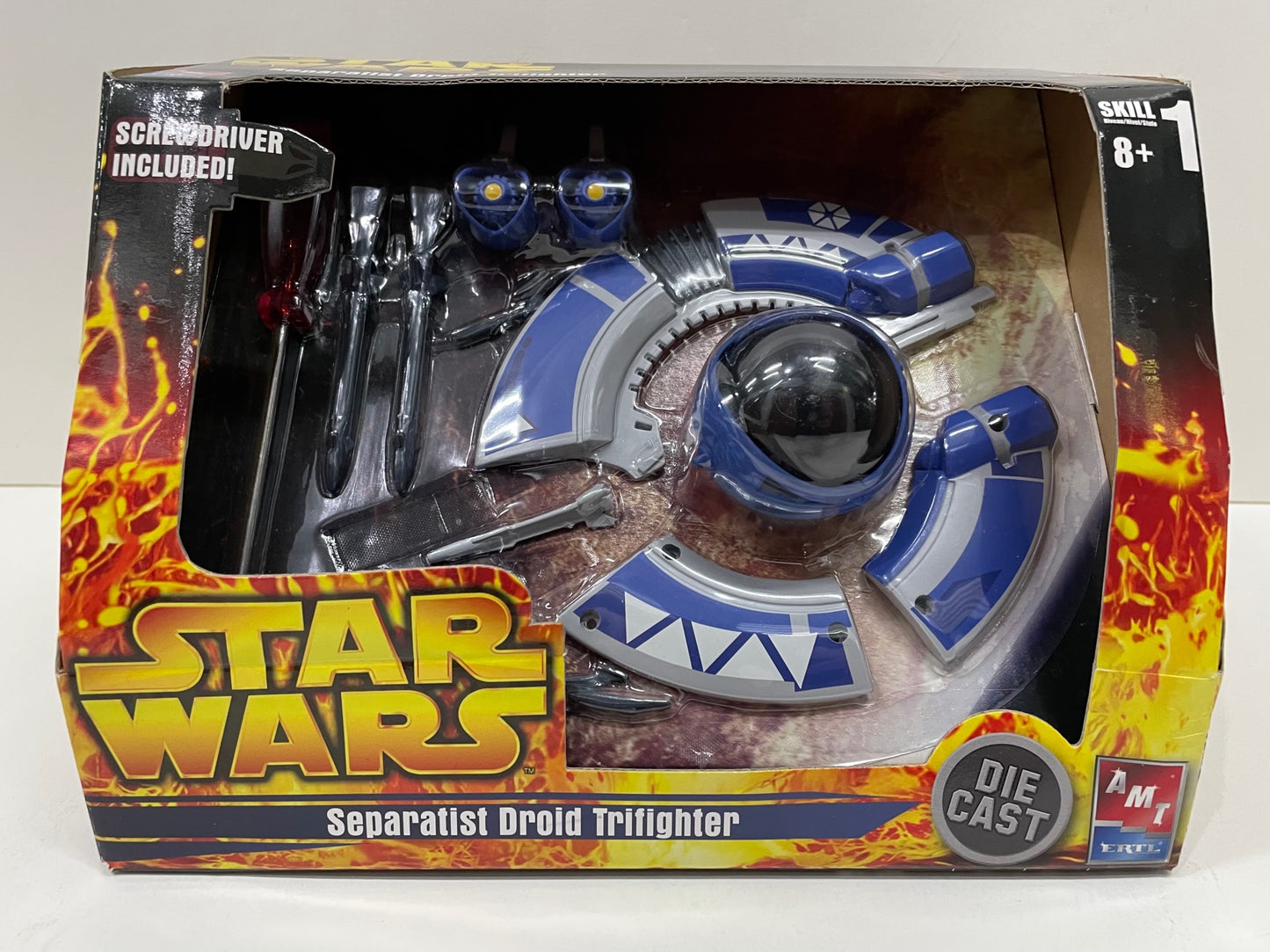 AMT ERTL Sepratist Droid Trifighter Die Cast Model Kit Vehicle, 2005