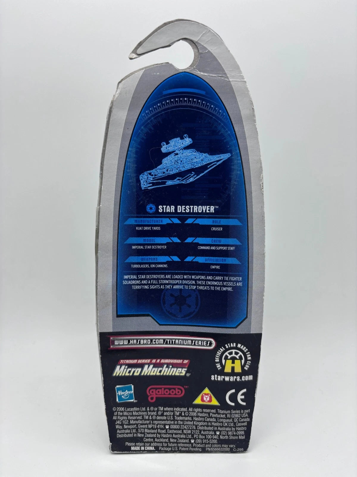 Titanium Series Star Destroyer Ship, Die Cast 2006