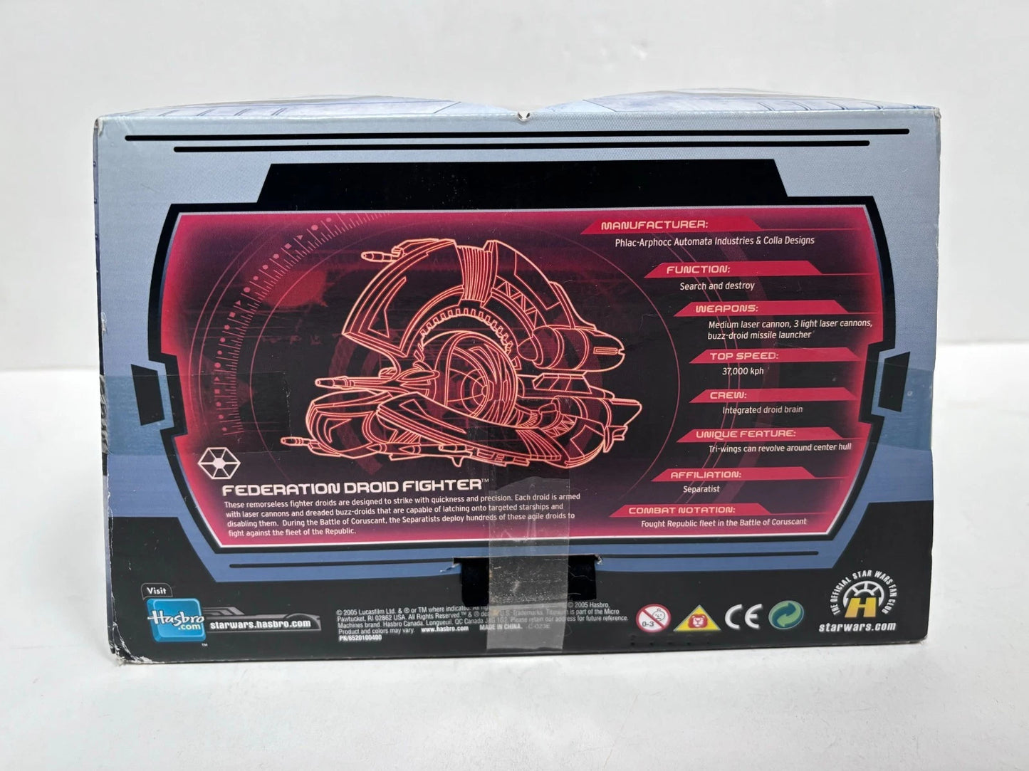 Titanium Series Federation Droid Fighter Ultra Die Cast Vehicle, 2005