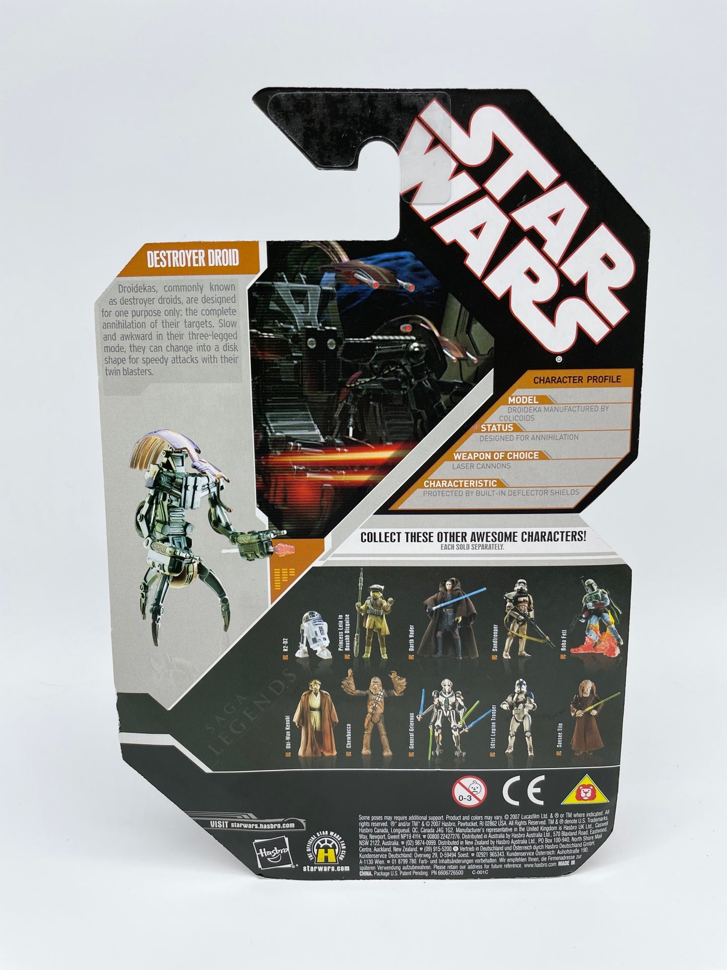 30th Anniversary Destroyer Droid Figure, Hasbro 2007