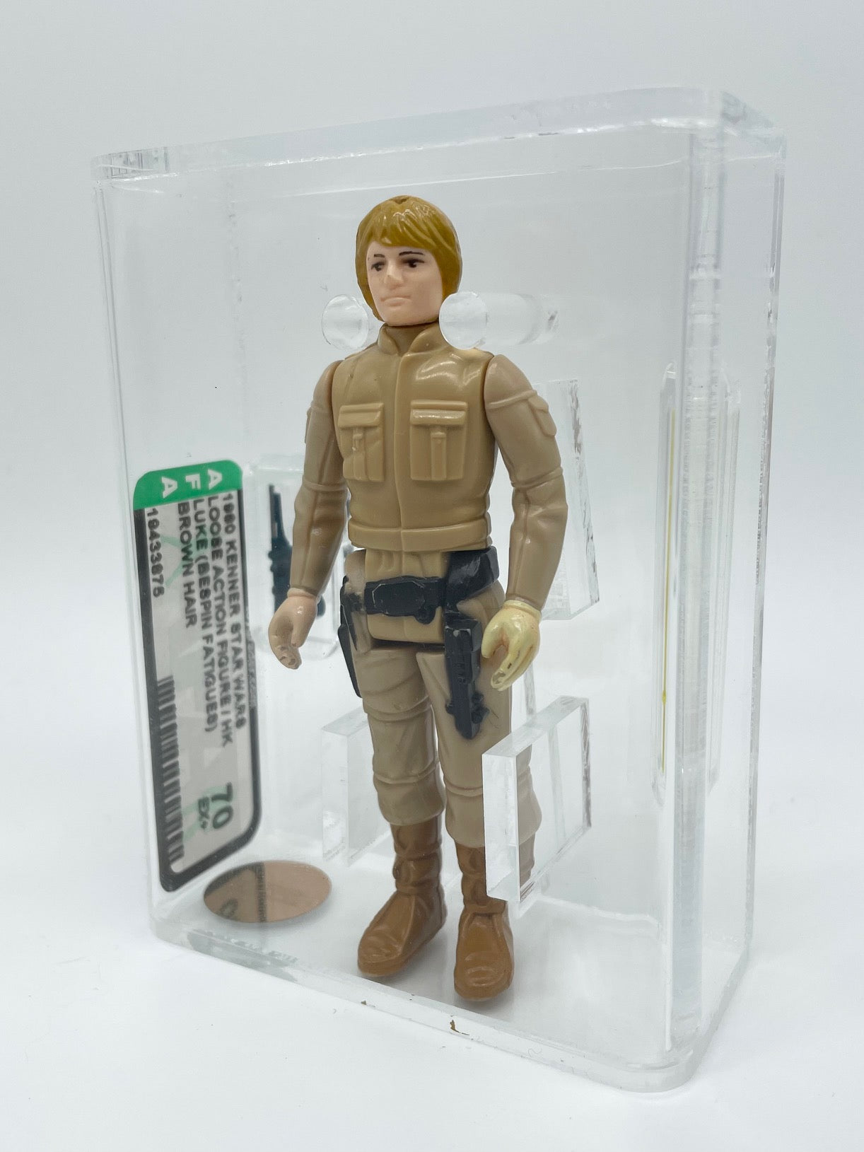 Kenner AFA70 Graded Brown Hair Bespin Luke, Original AFA Graded Figure