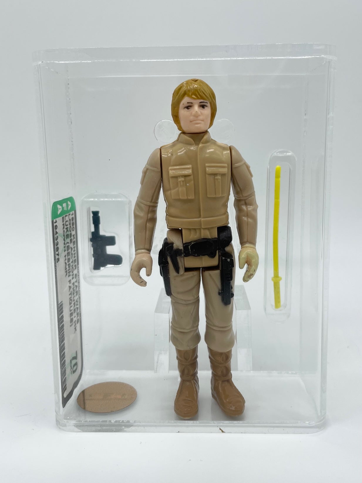 Kenner AFA70 Graded Brown Hair Bespin Luke, Original AFA Graded Figure