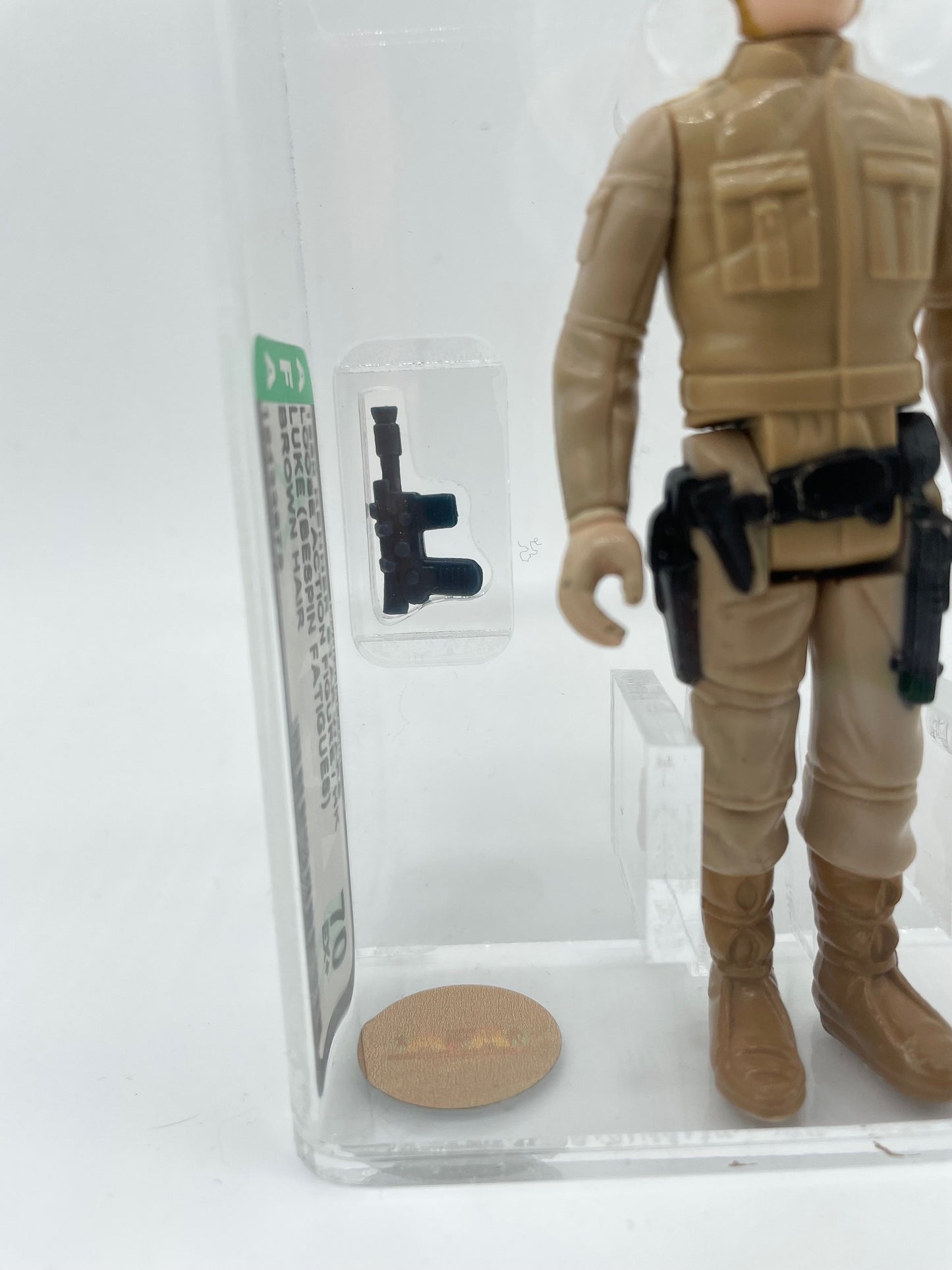Kenner AFA70 Graded Brown Hair Bespin Luke, Original AFA Graded Figure