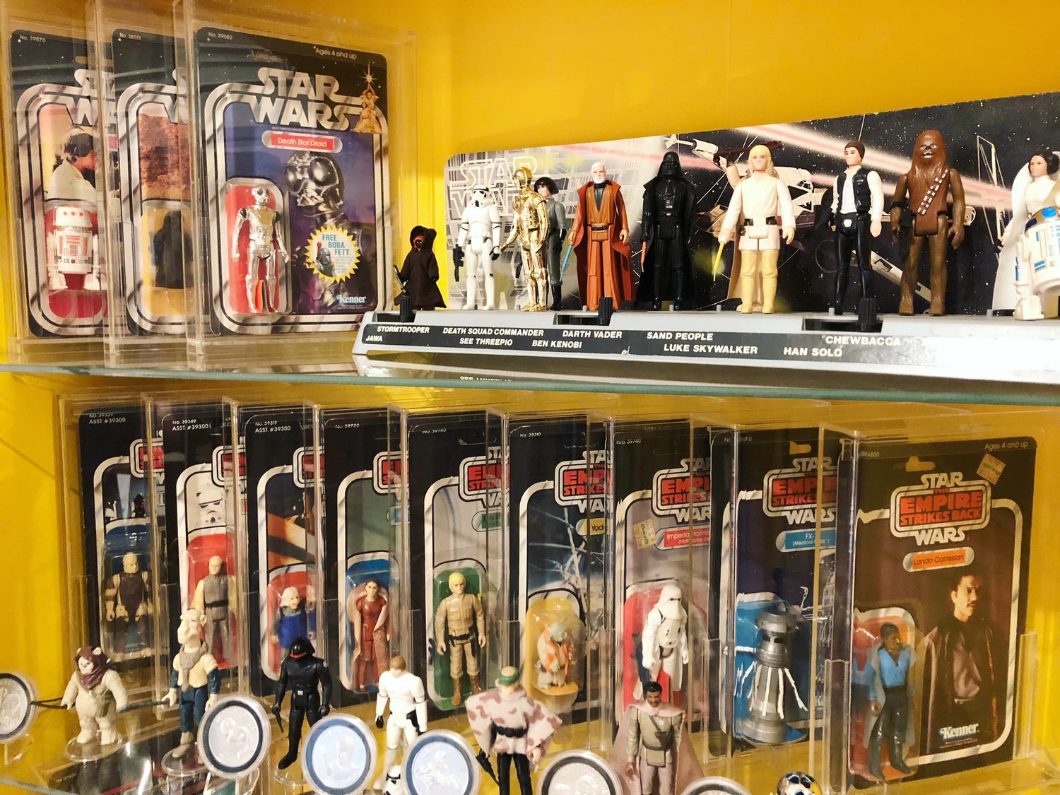 Vintage Kenner Star Wars Luke Skywalker and Carded Figures