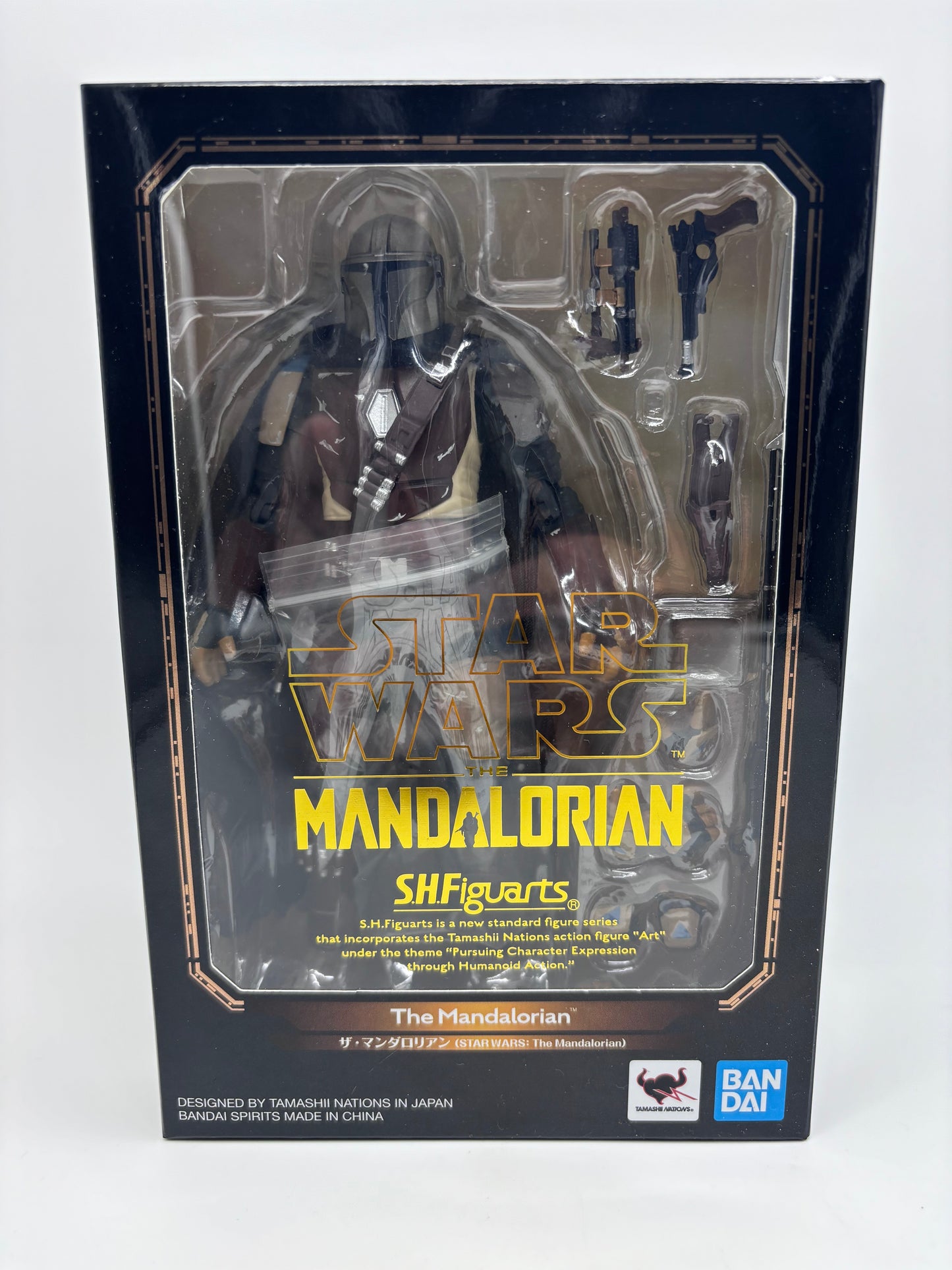 Bandai SH Figuarts The Mandalorian Action Figure, 1/12 Scale