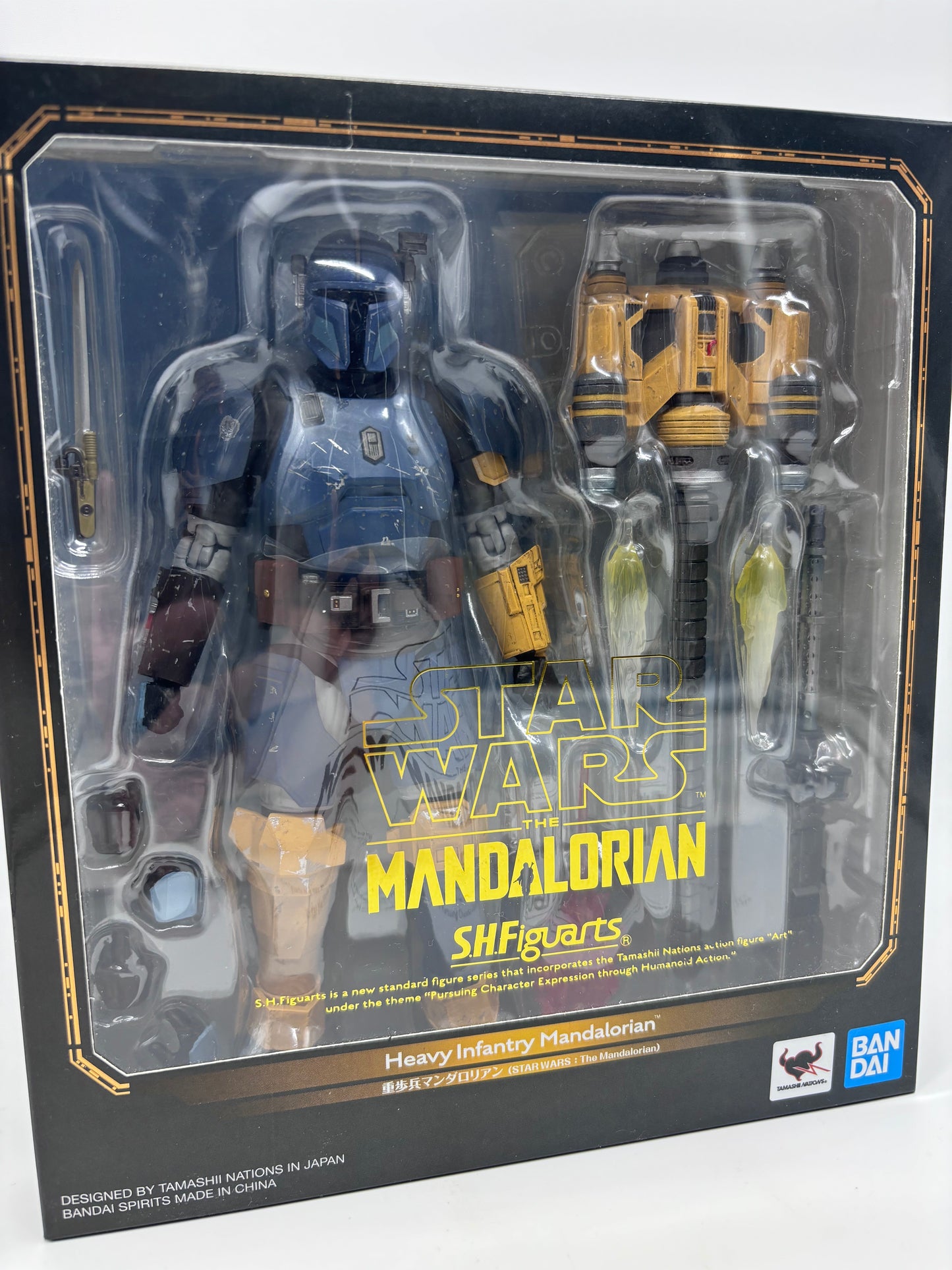Bandai SH Figuarts Heavy Infantry Mandalorian Figure, 1/12 Scale