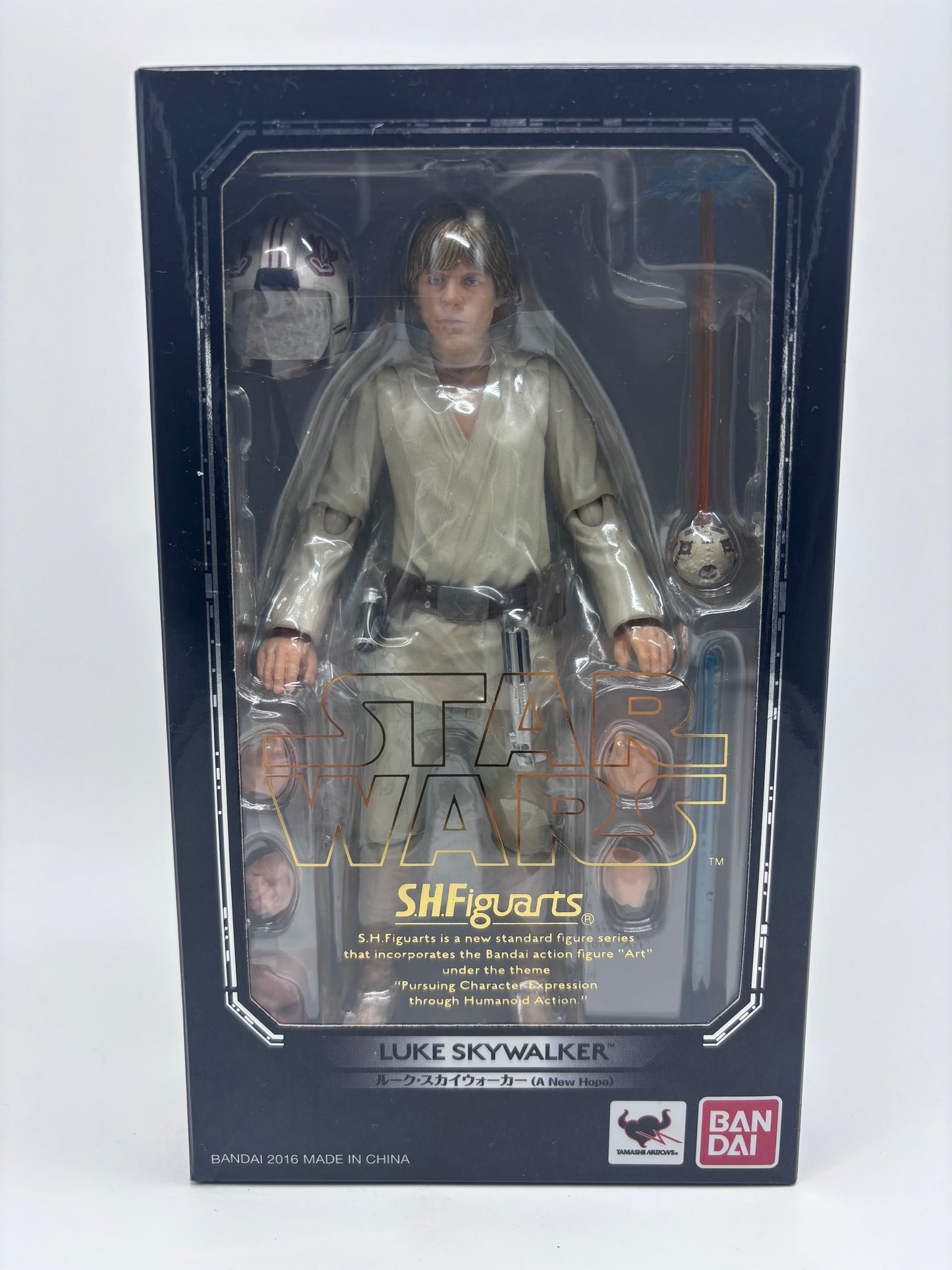Bandai SH Figuarts Luke Skywalker Action Figure, 1/12 Scale