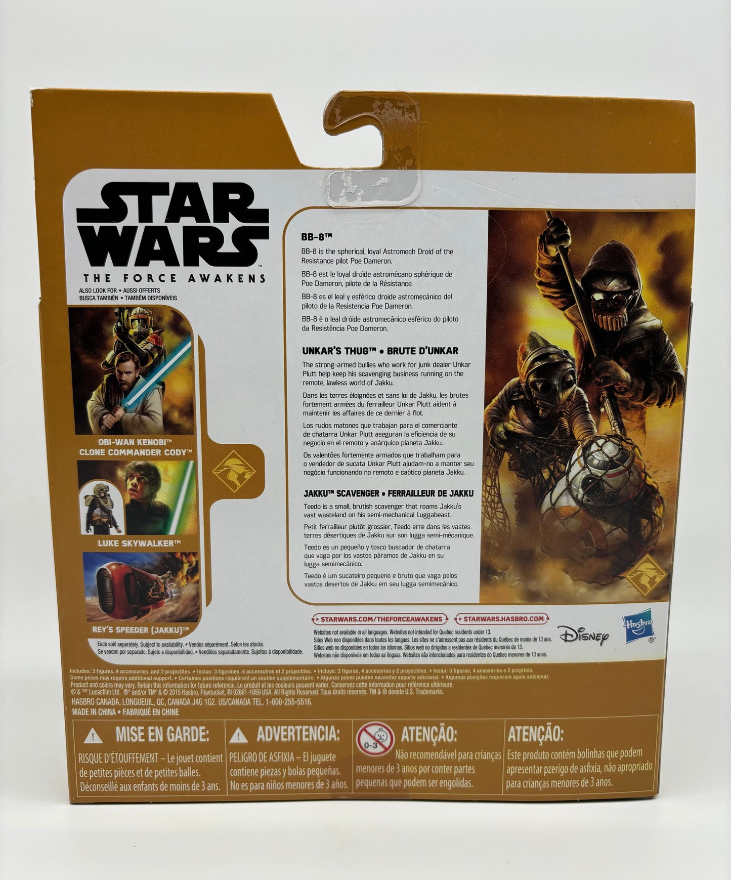 Force Awakens BB-8 Unkar's Thug Jakku Deluxe Figure Set, Hasbro 2015