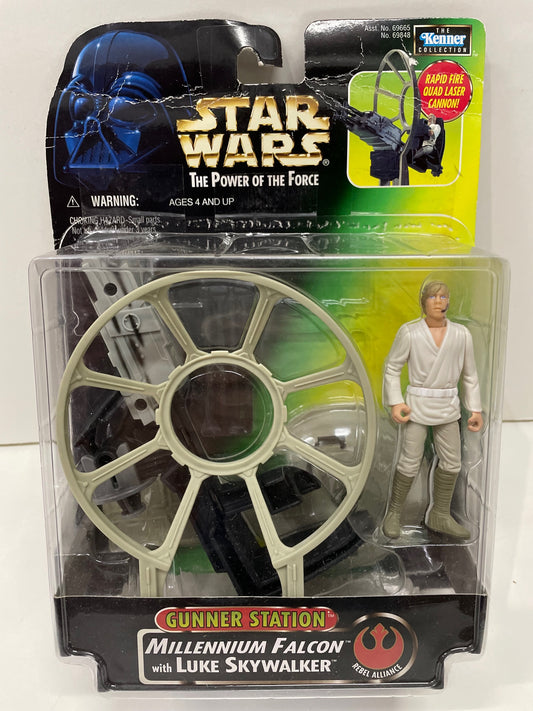 Power of the Force Luke Skywalker Gunner Station Deluxe Figure Set, Hasbro