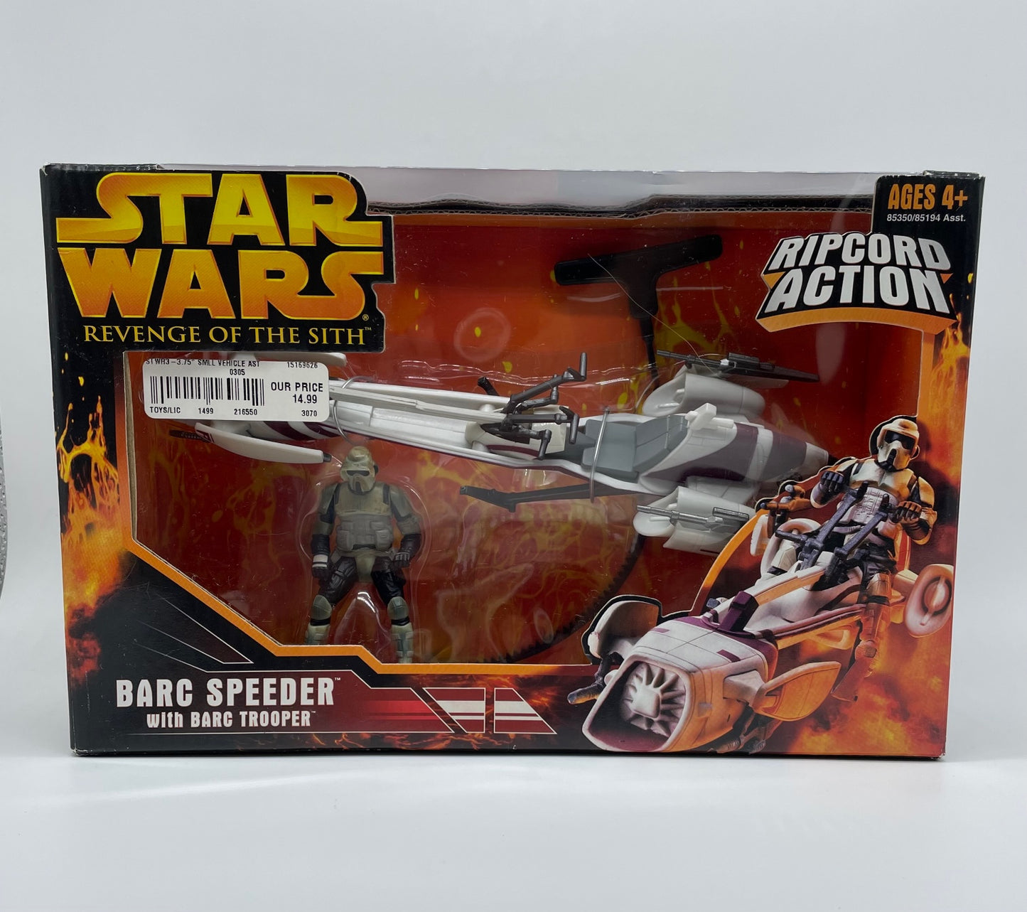 Revenge of the Sith BARC Speeder and Trooper Vehicle, Hasbro 2005