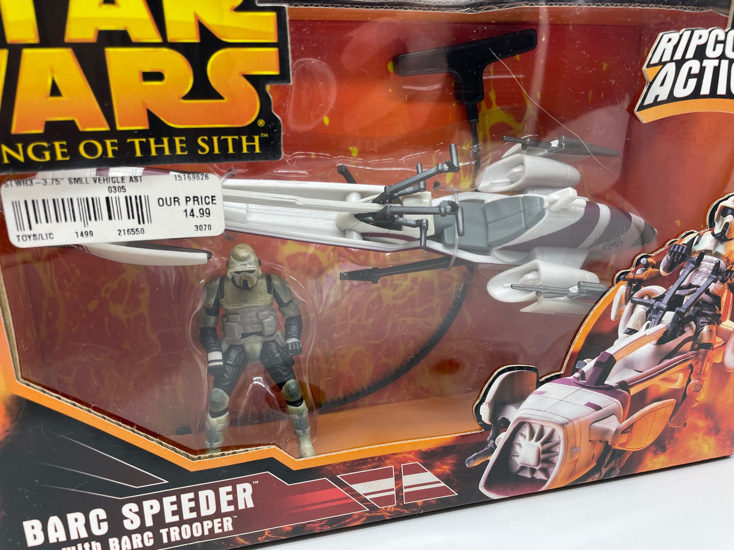 Revenge of the Sith BARC Speeder and Trooper Vehicle, Hasbro 2005