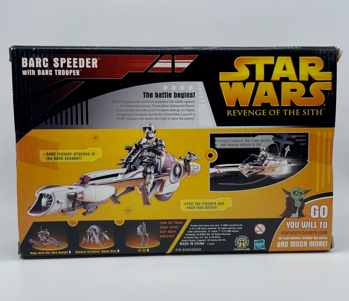 Revenge of the Sith BARC Speeder and Trooper Vehicle, Hasbro 2005