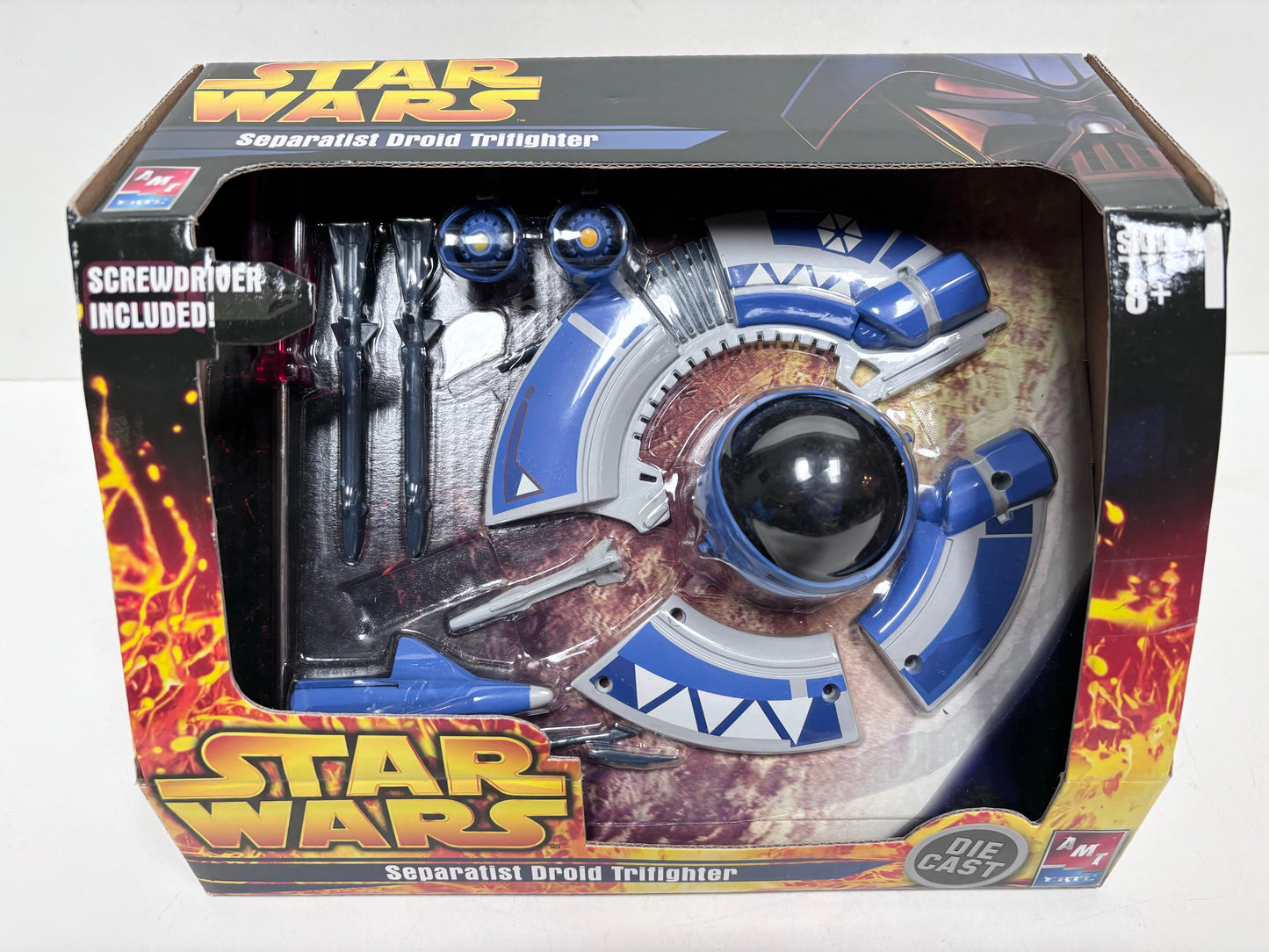 AMT ERTL Sepratist Droid Trifighter Die Cast Model Kit Vehicle, 2005