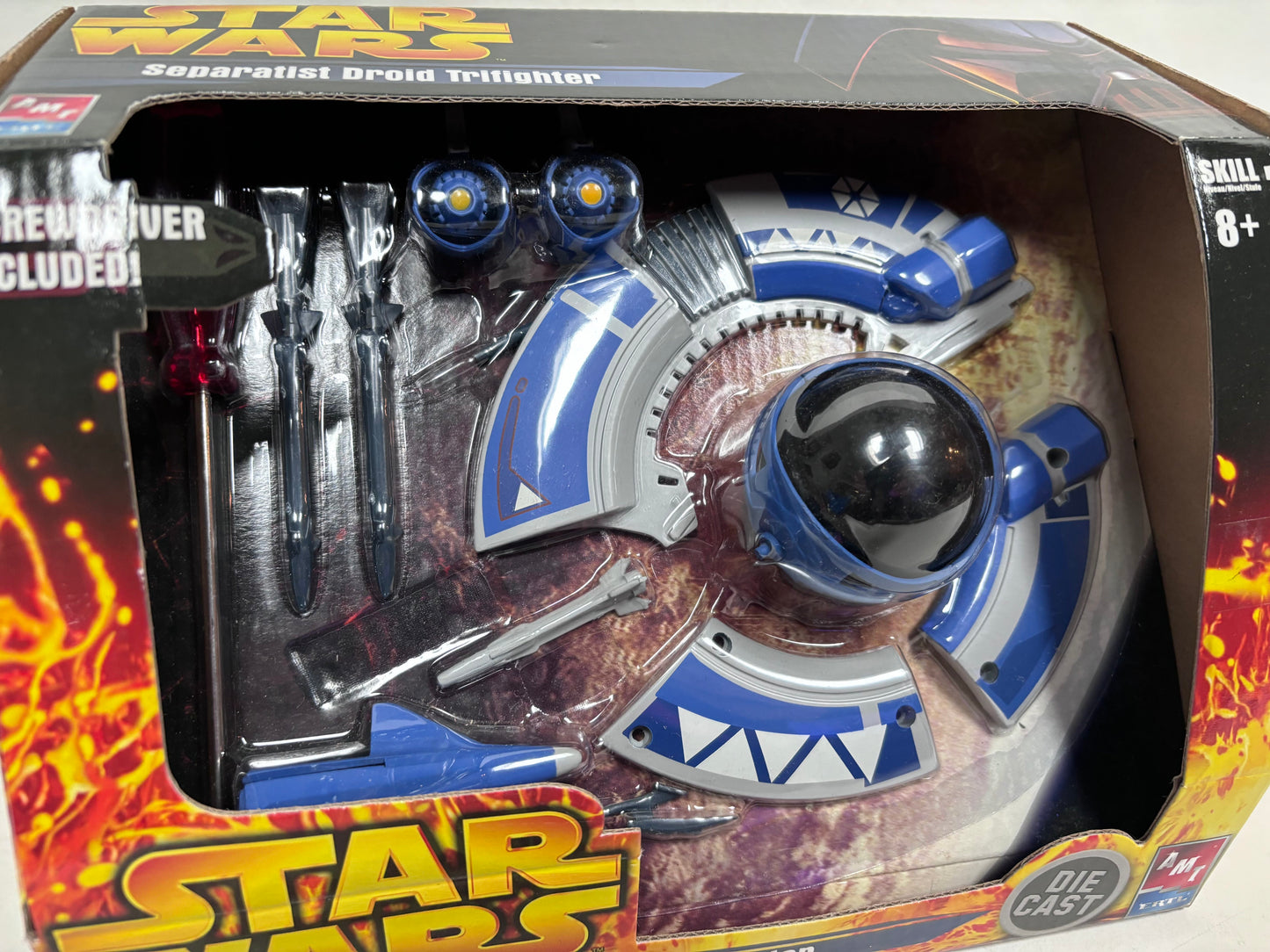 AMT ERTL Sepratist Droid Trifighter Die Cast Model Kit Vehicle, 2005