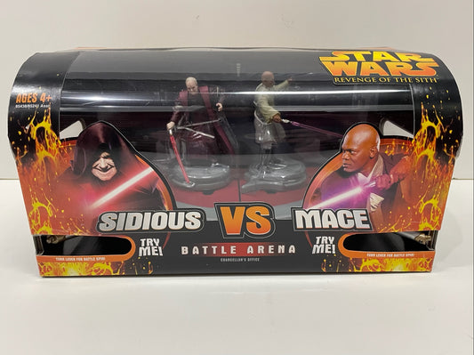 Revenge of the Sith Battle Arena Sidious vs Mace Figures Set, 2005