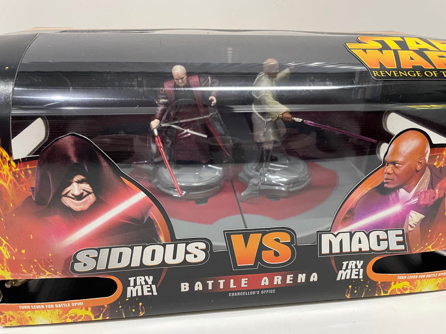 Revenge of the Sith Battle Arena Sidious vs Mace Figures Set, 2005