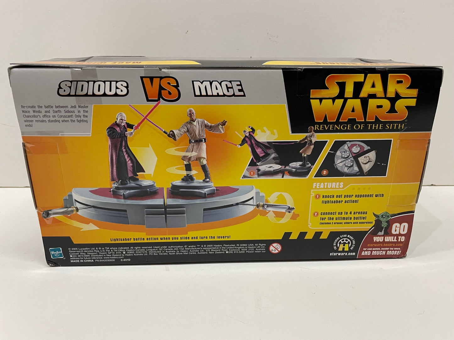 Revenge of the Sith Battle Arena Sidious vs Mace Figures Set, 2005