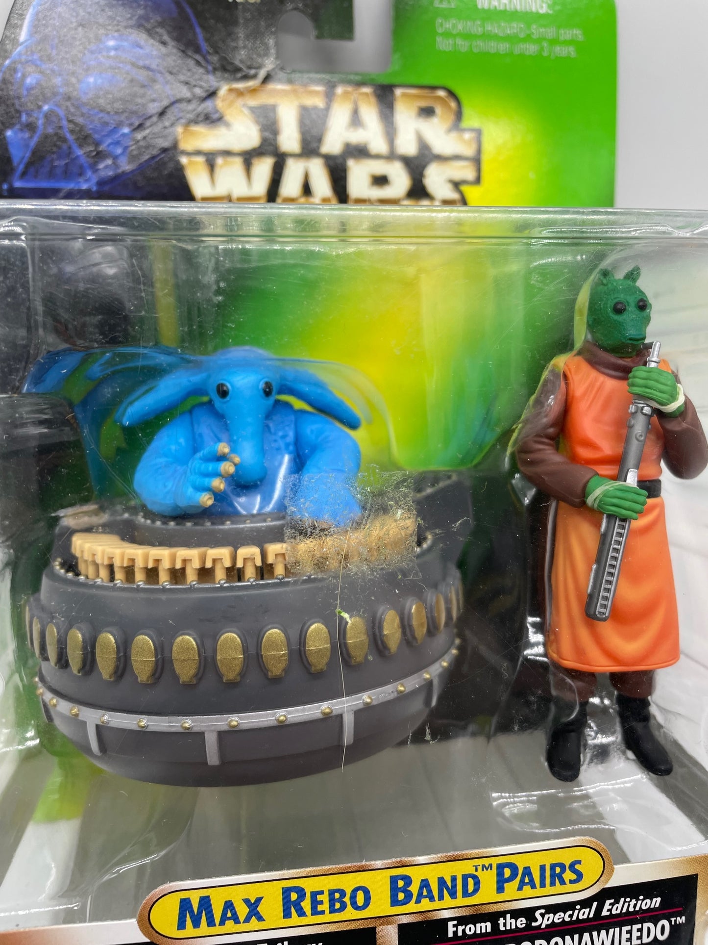 Power of the Force Max Rebo Band Pair Action Figure Set, Hasbro 1998