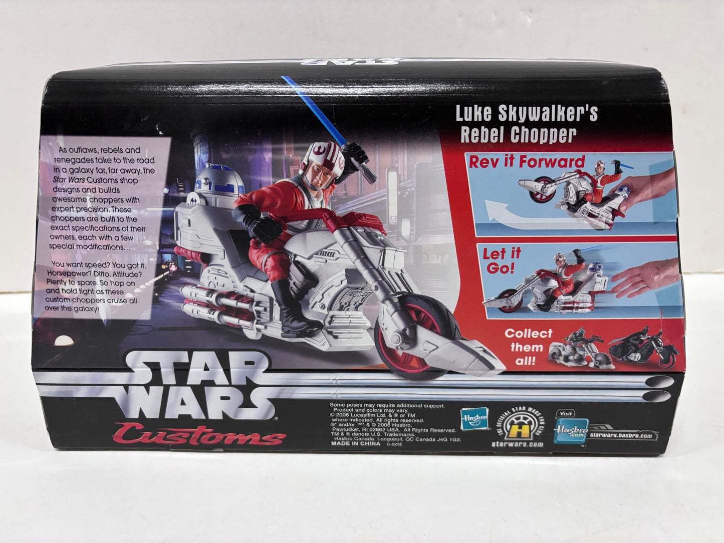 Customs Luke Skywalker's Rebel Chopper Figure/Vehicle Set, 2006 Hasbro