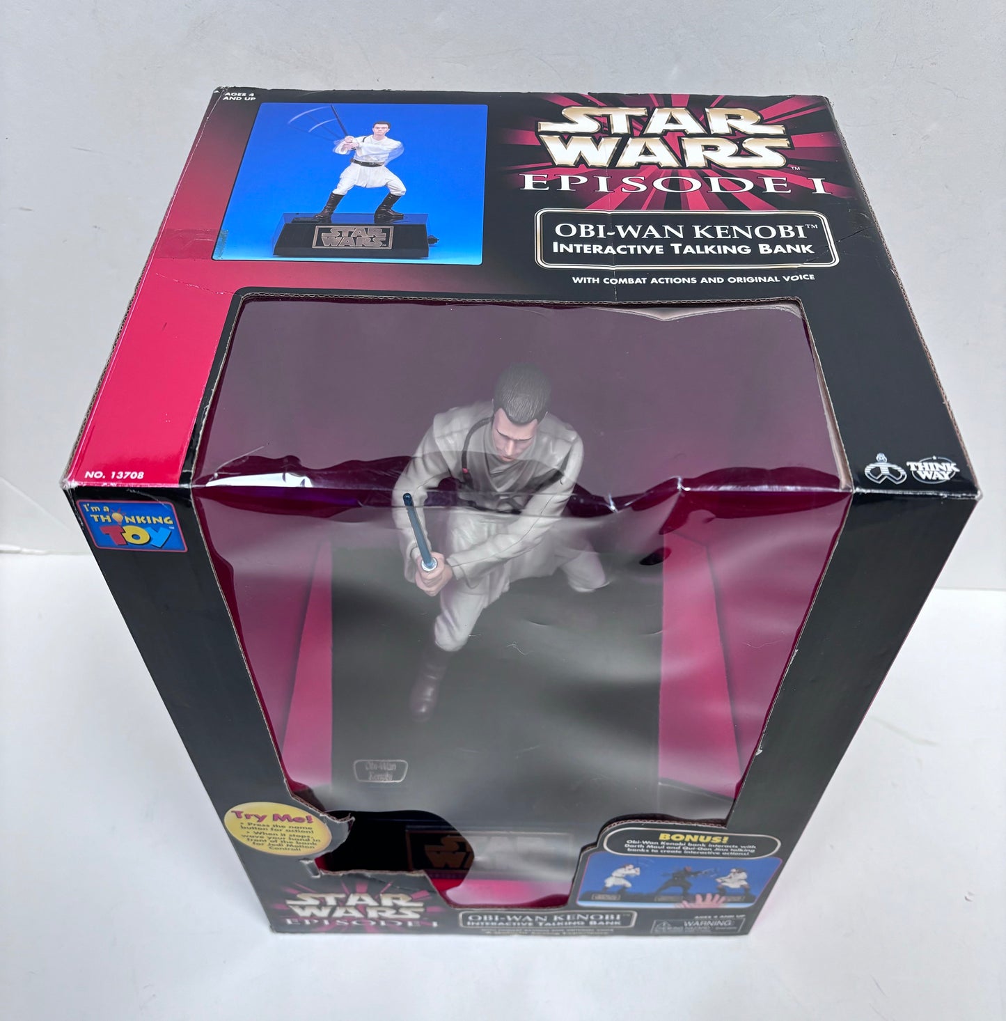 Episode 1 Obi Wan Kenobi Interactive Talking Bank, Applause 1999