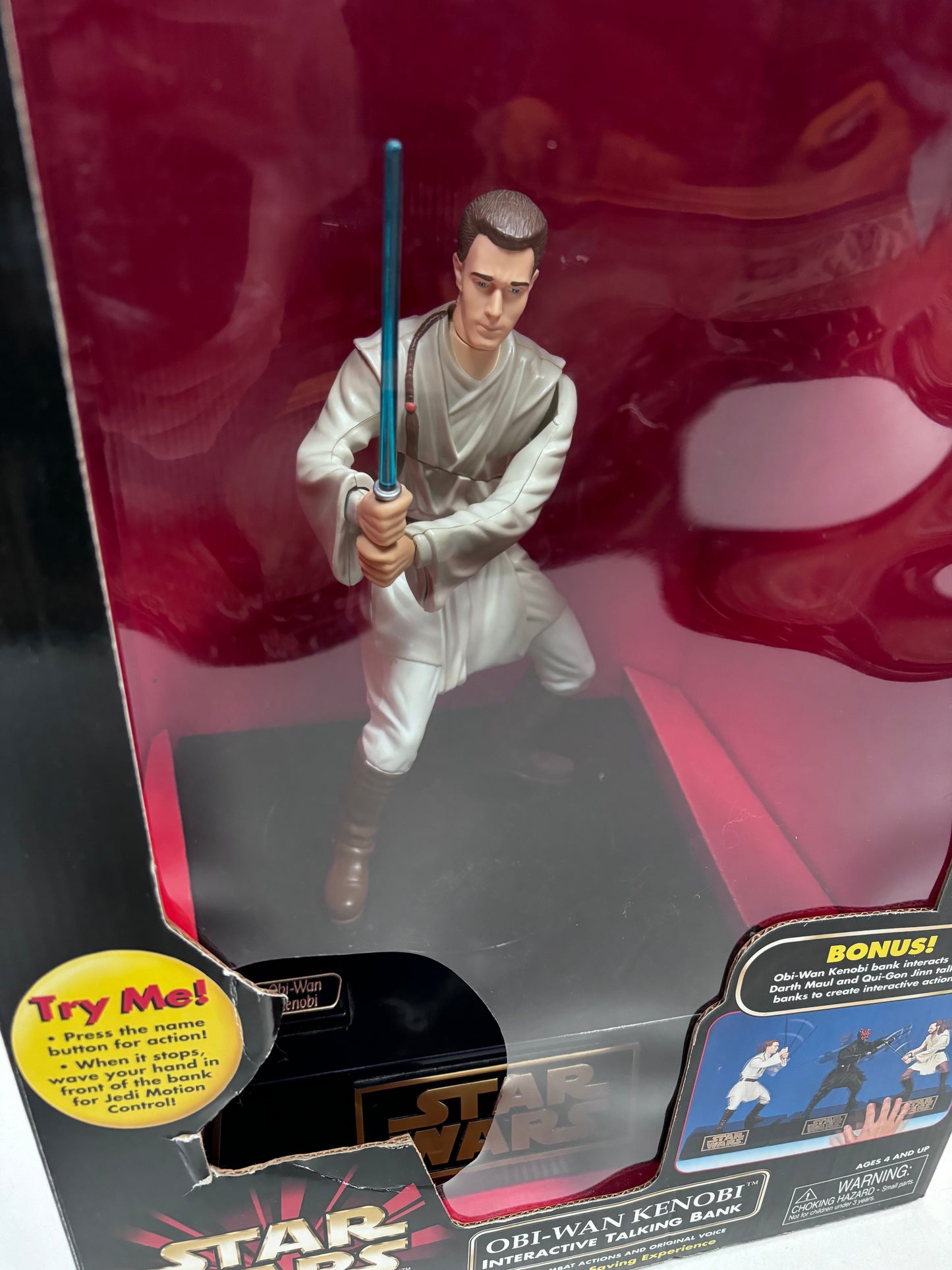 Episode 1 Obi Wan Kenobi Interactive Talking Bank, Applause 1999
