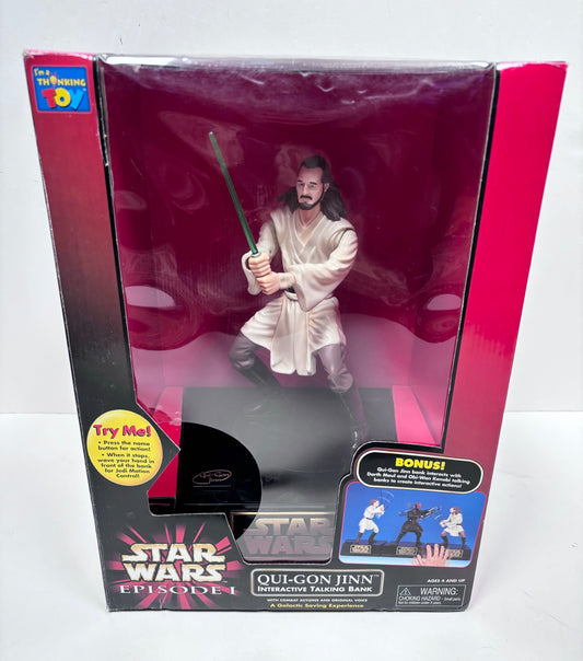 Episode 1 Qui Gon Jinn Interactive Talking Bank, Applause 1999