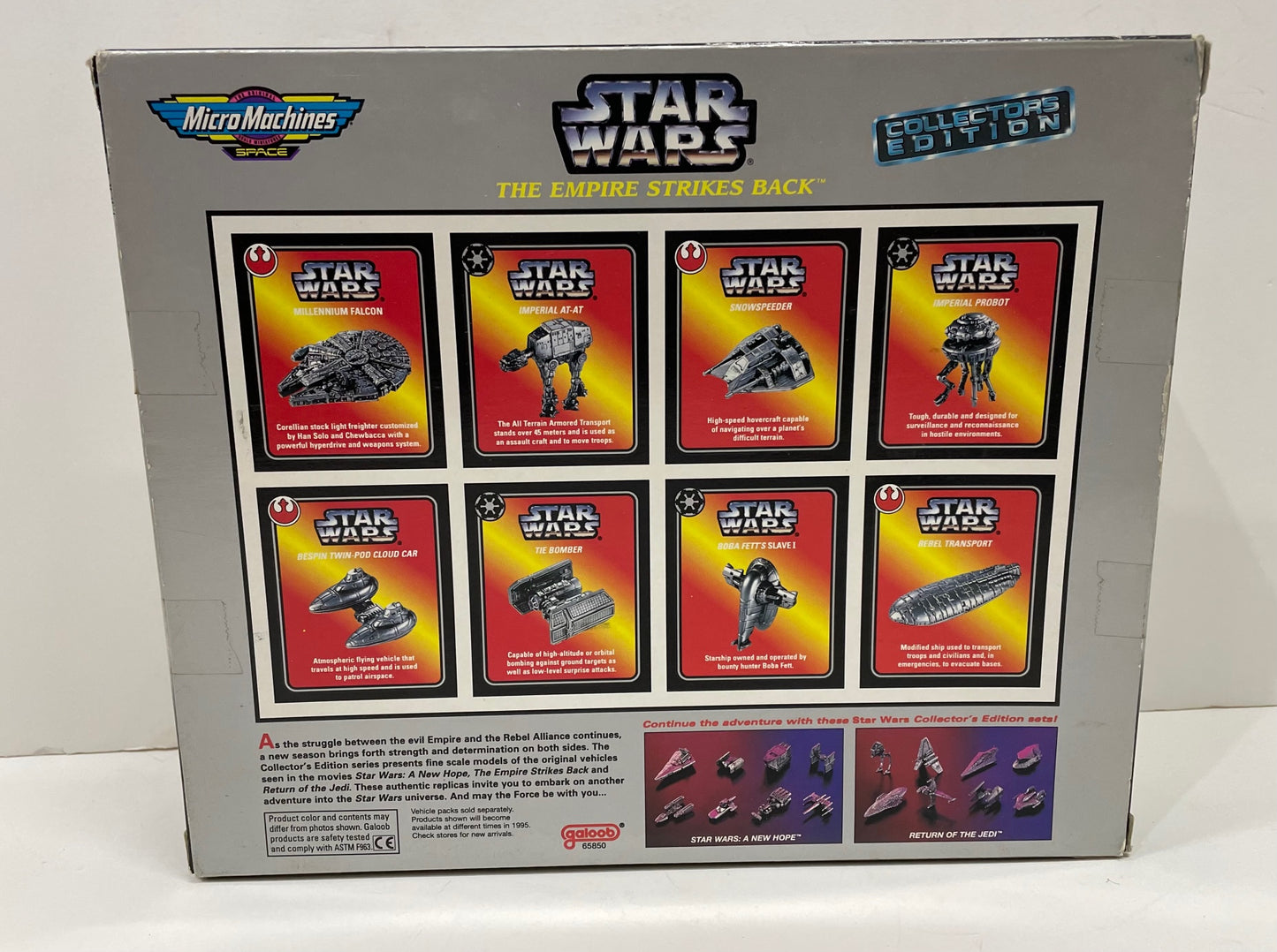 Micro Machines Empire Strikes Back Collector's Edition, Galoob Sealed