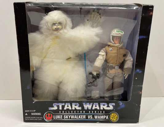 Collector Series 12" Wampa Luke Skywalker Figures Set, Hasbro 1997