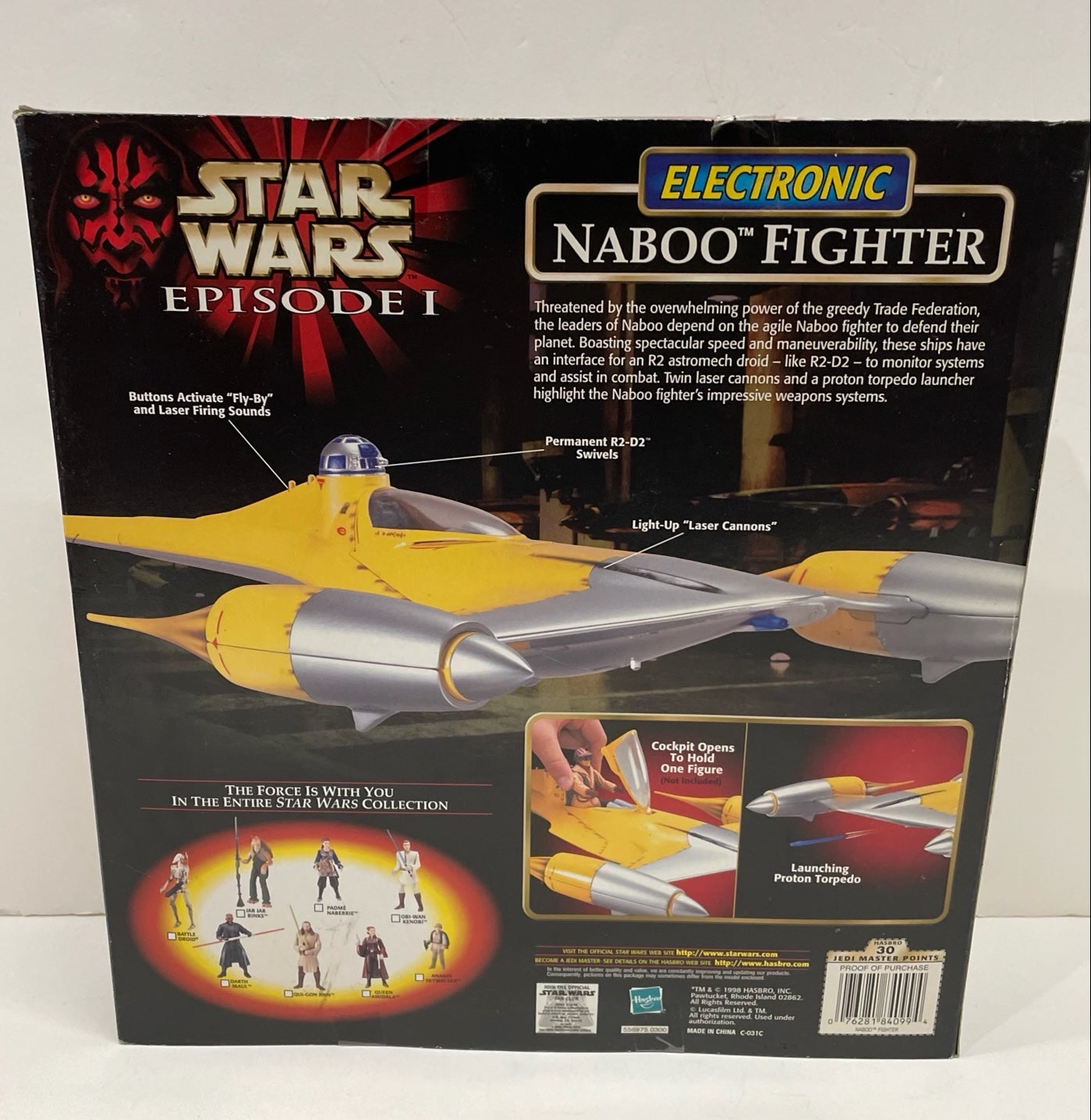 Episode 1 Electronic Naboo N-1 Fighter Vehicle Set, Hasbro 1999