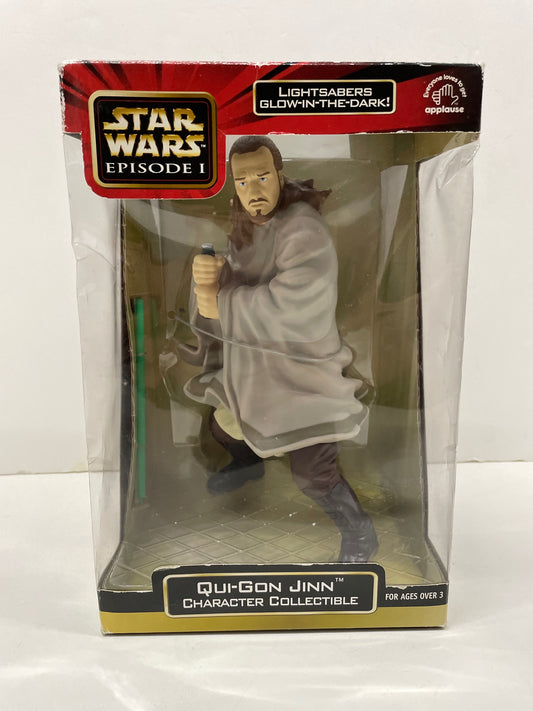 Episode 1 Qui Gon Jinn Character Collectible Figure, Applause 1999