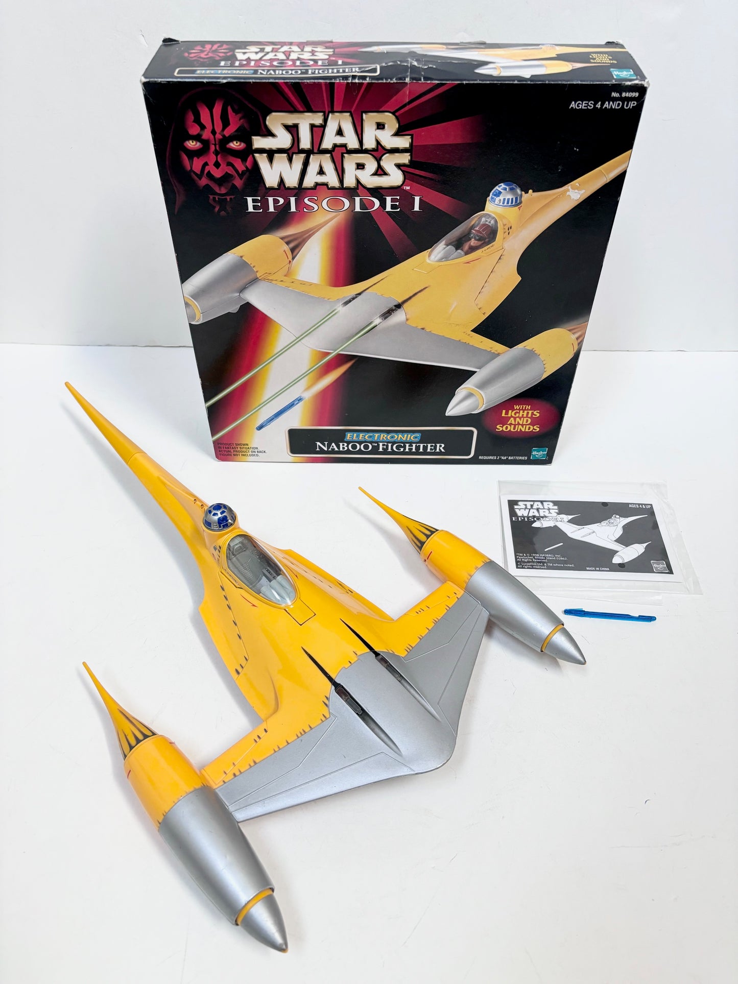 Episode 1 Electronic Naboo N-1 Fighter Vehicle Set, Working 1999