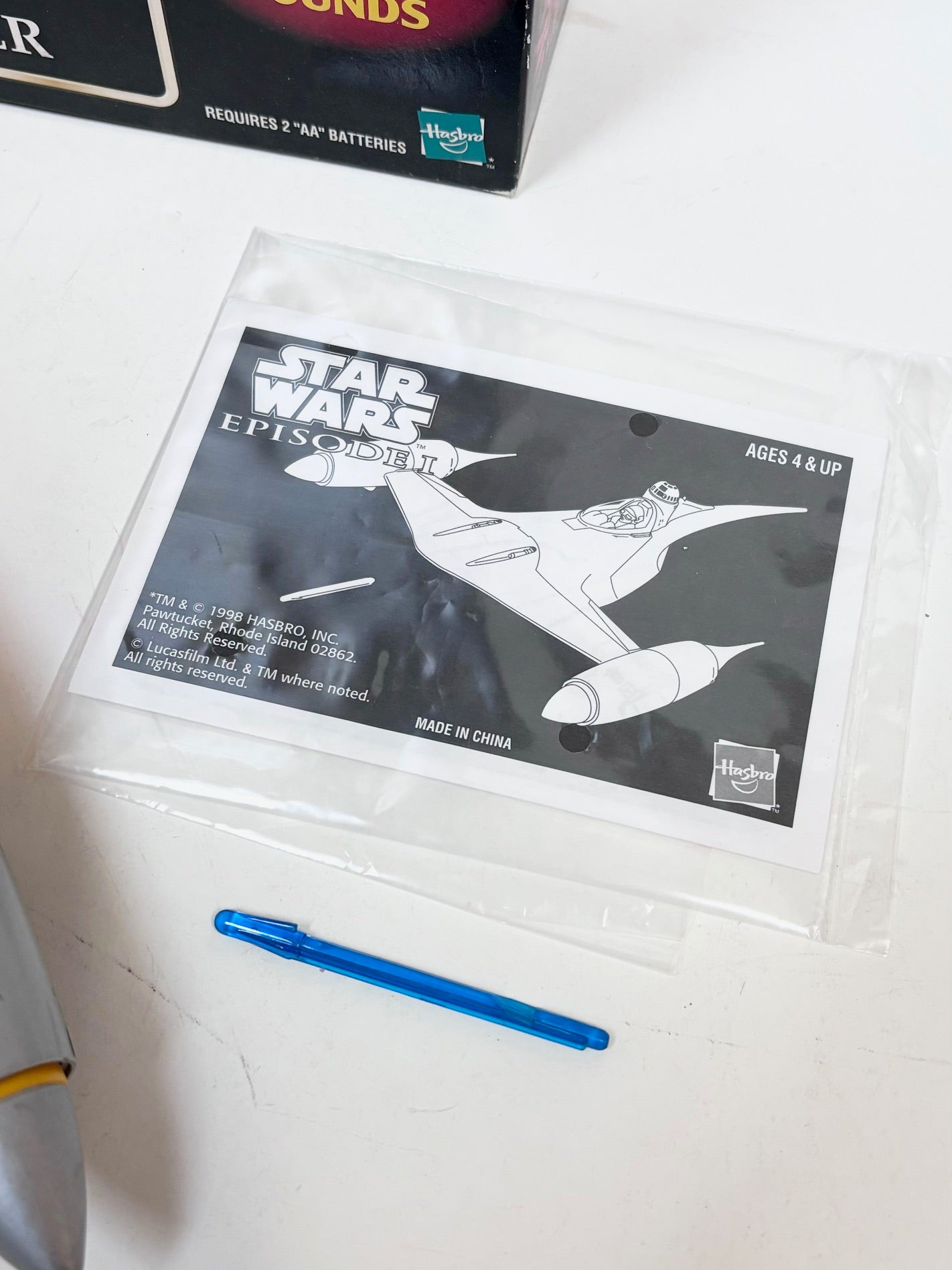 Episode 1 Electronic Naboo N-1 Fighter Vehicle Set, Working 1999