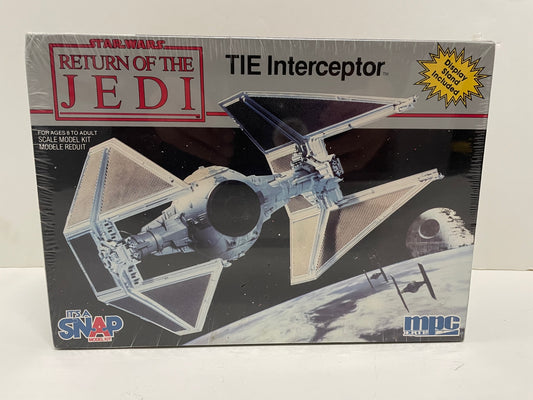 MPC ERTL Vintage Return of the Jedi Tie Interceptor Model Kit Vehicle