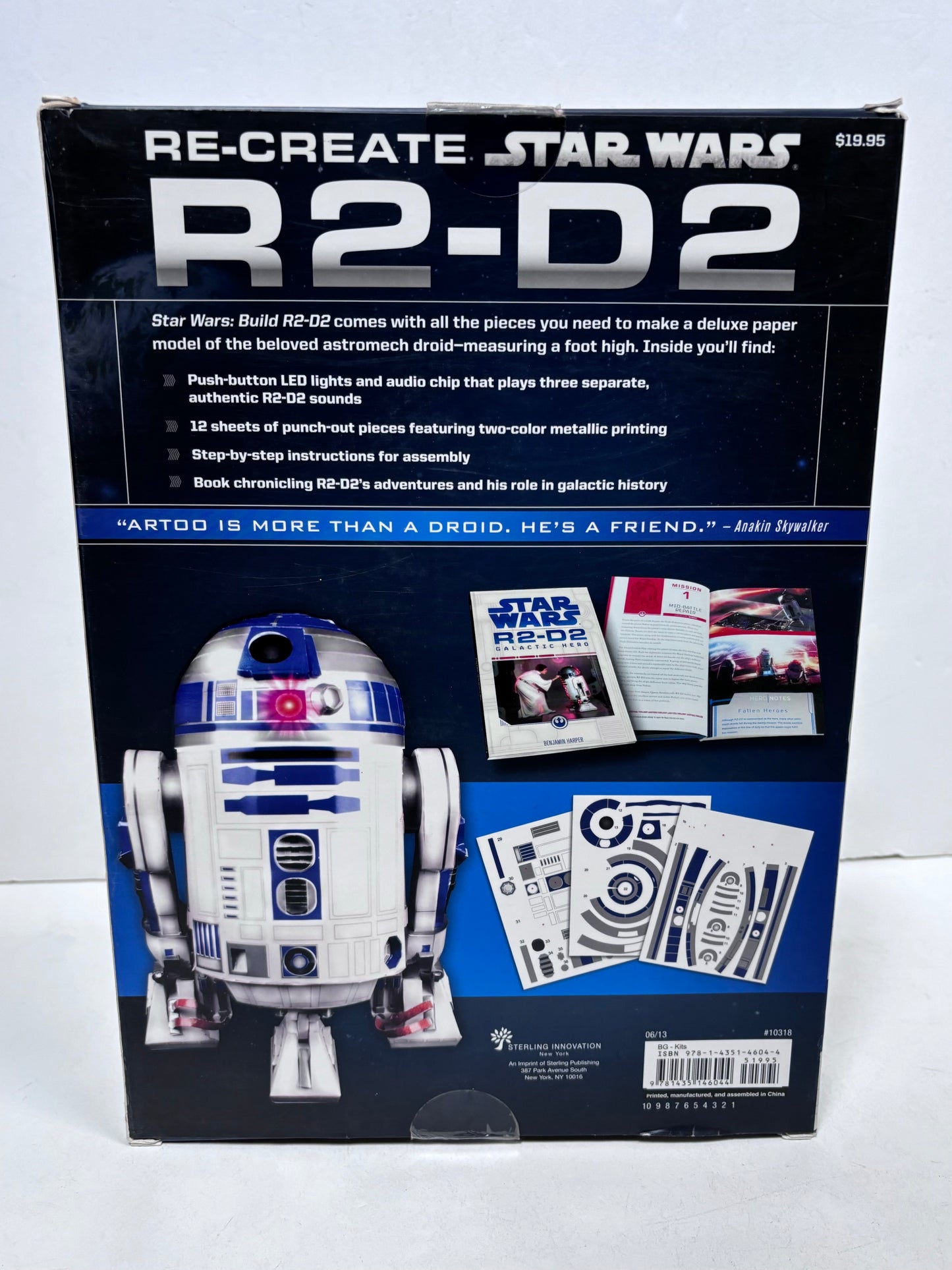 Build R2-D2 Paper Model Kit by Sterling Innovation 2017