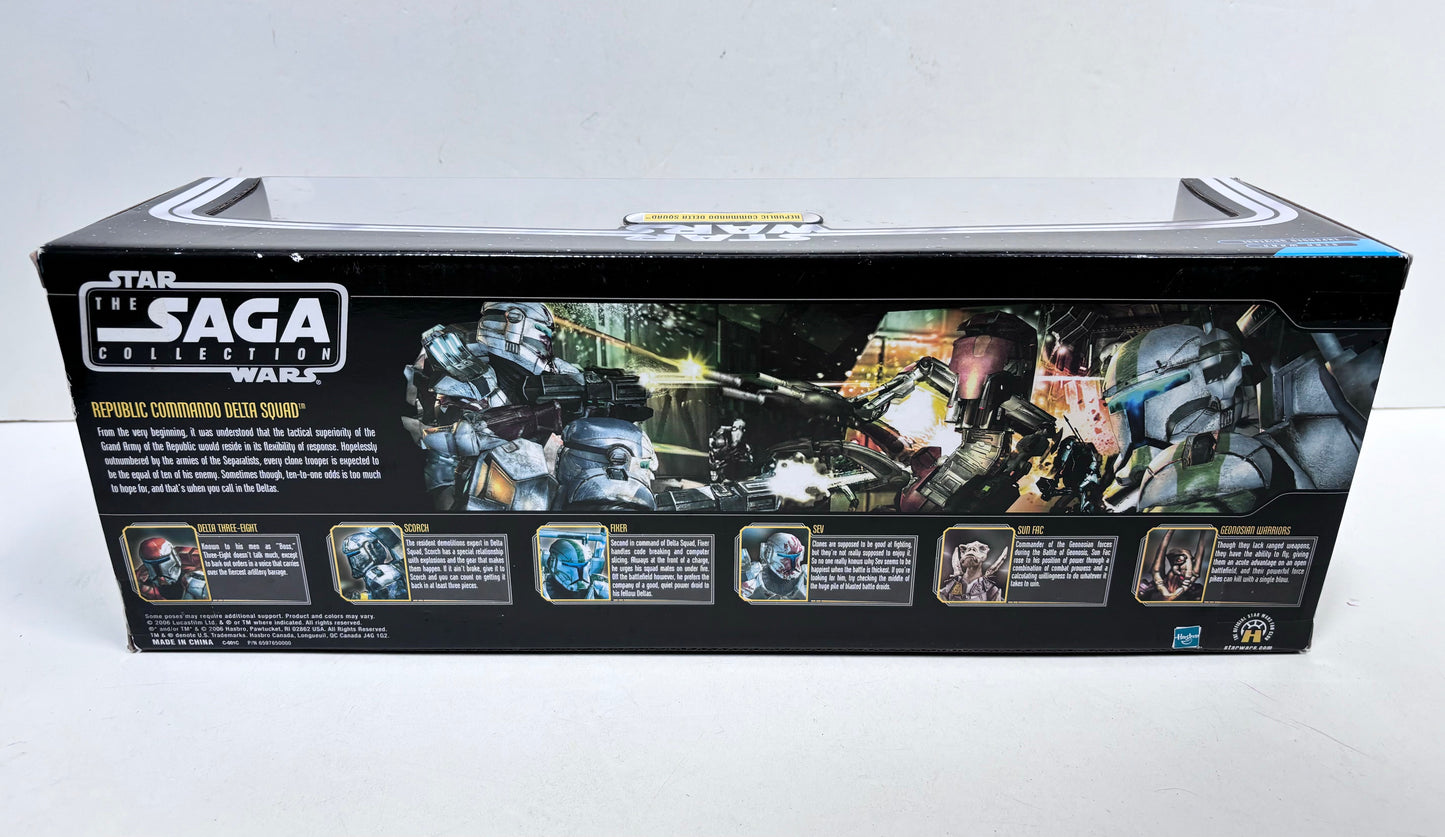 Saga Collection Republic Commando Delta Squad Figures Set, 2006 Hasbro