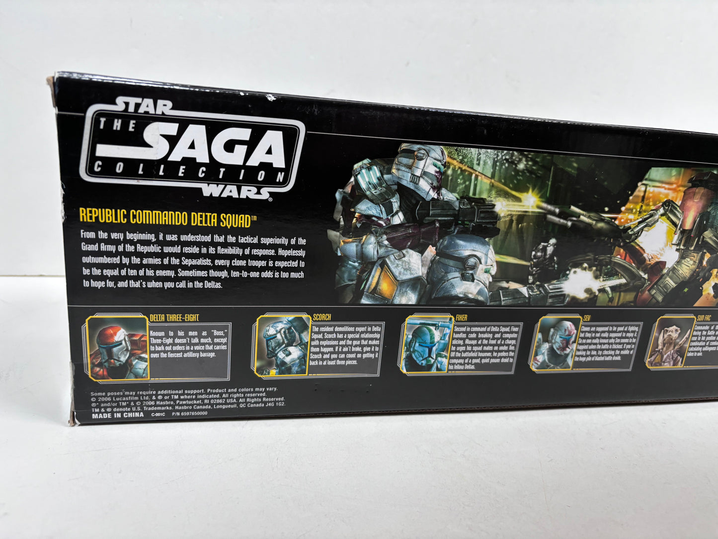 Saga Collection Republic Commando Delta Squad Figures Set, 2006 Hasbro