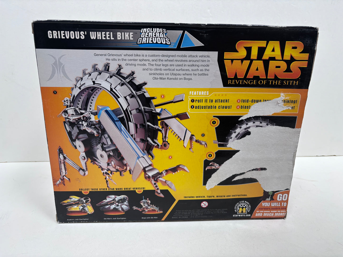 Revenge of the Sith Grievous Wheel Bike Vehicle Complete, 2005