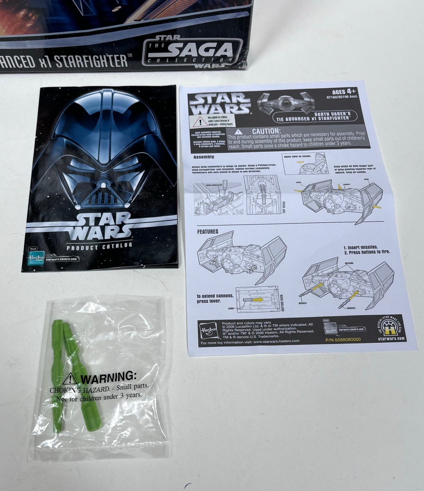 Saga Collection Darth Vader Tie Advanced x1 Starfighter Vehicle, 2006