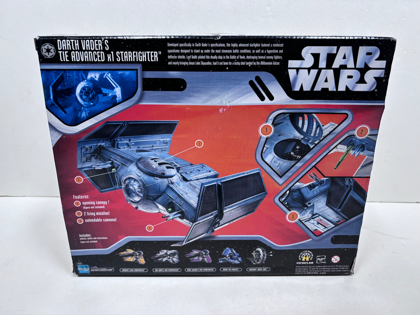 Saga Collection Darth Vader Tie Advanced x1 Starfighter Vehicle, 2006