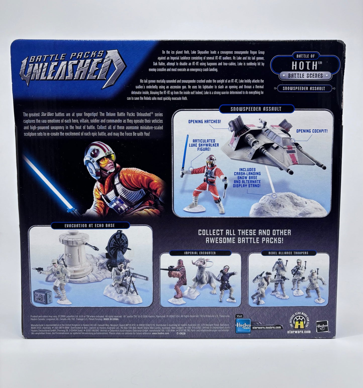 Battle Packs Unleashed Snowspeeder Assault Figure Set, Hasbro 2006