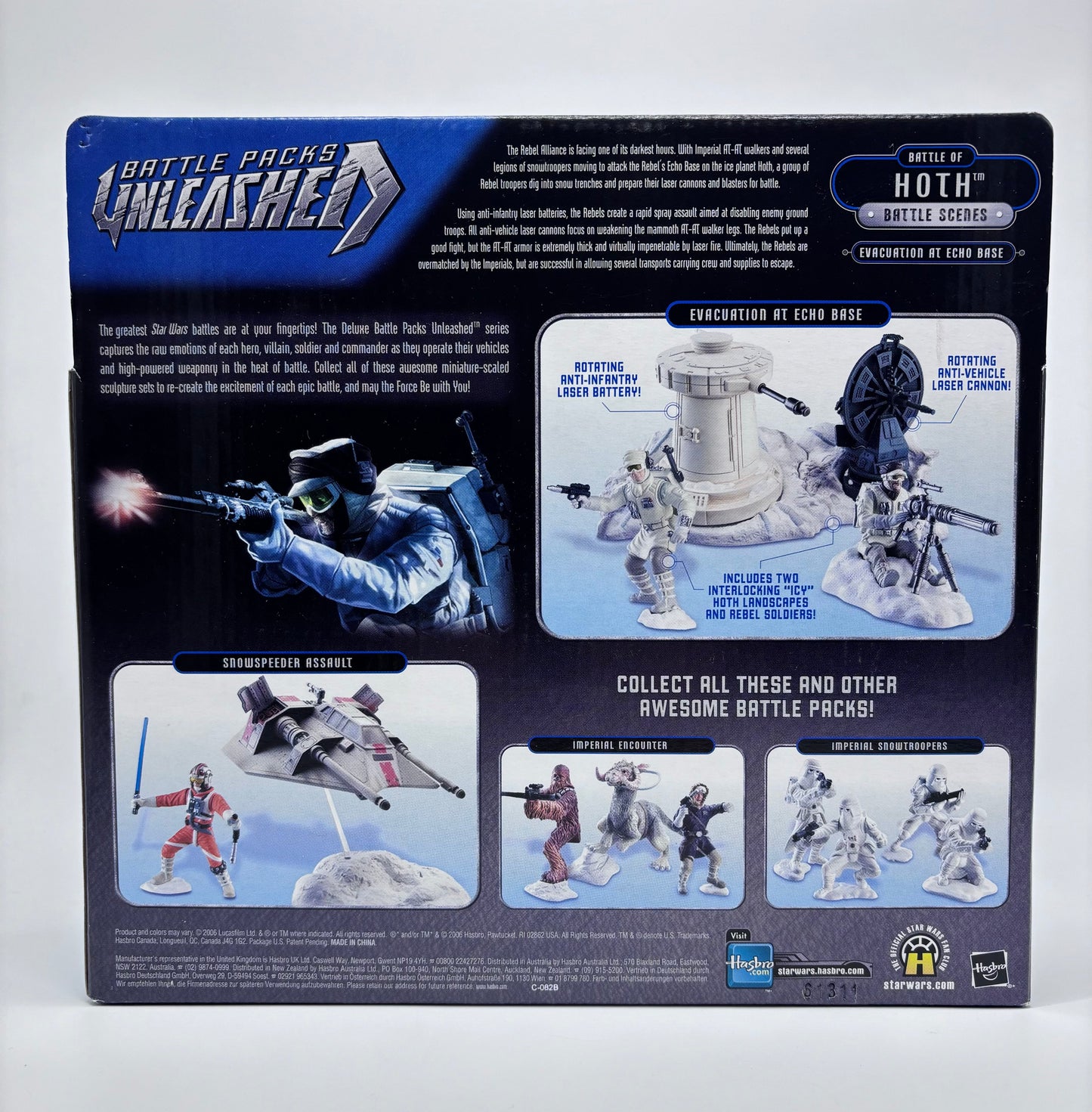 Battle Packs Unleashed Evacuation at Echo Base Figure Set, Hasbro 2006