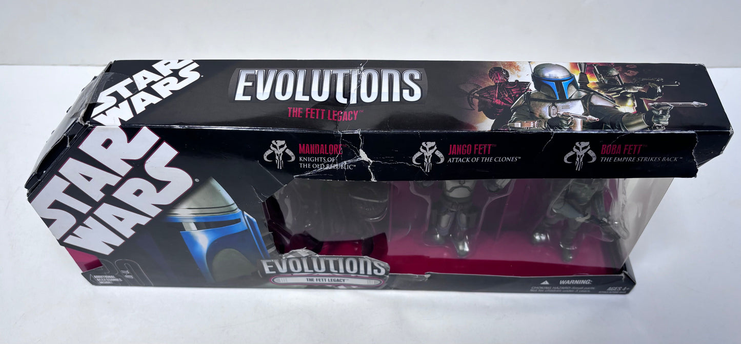 Evolutions The Fett Legacy Action Figure 3 Pack, Hasbro 2008