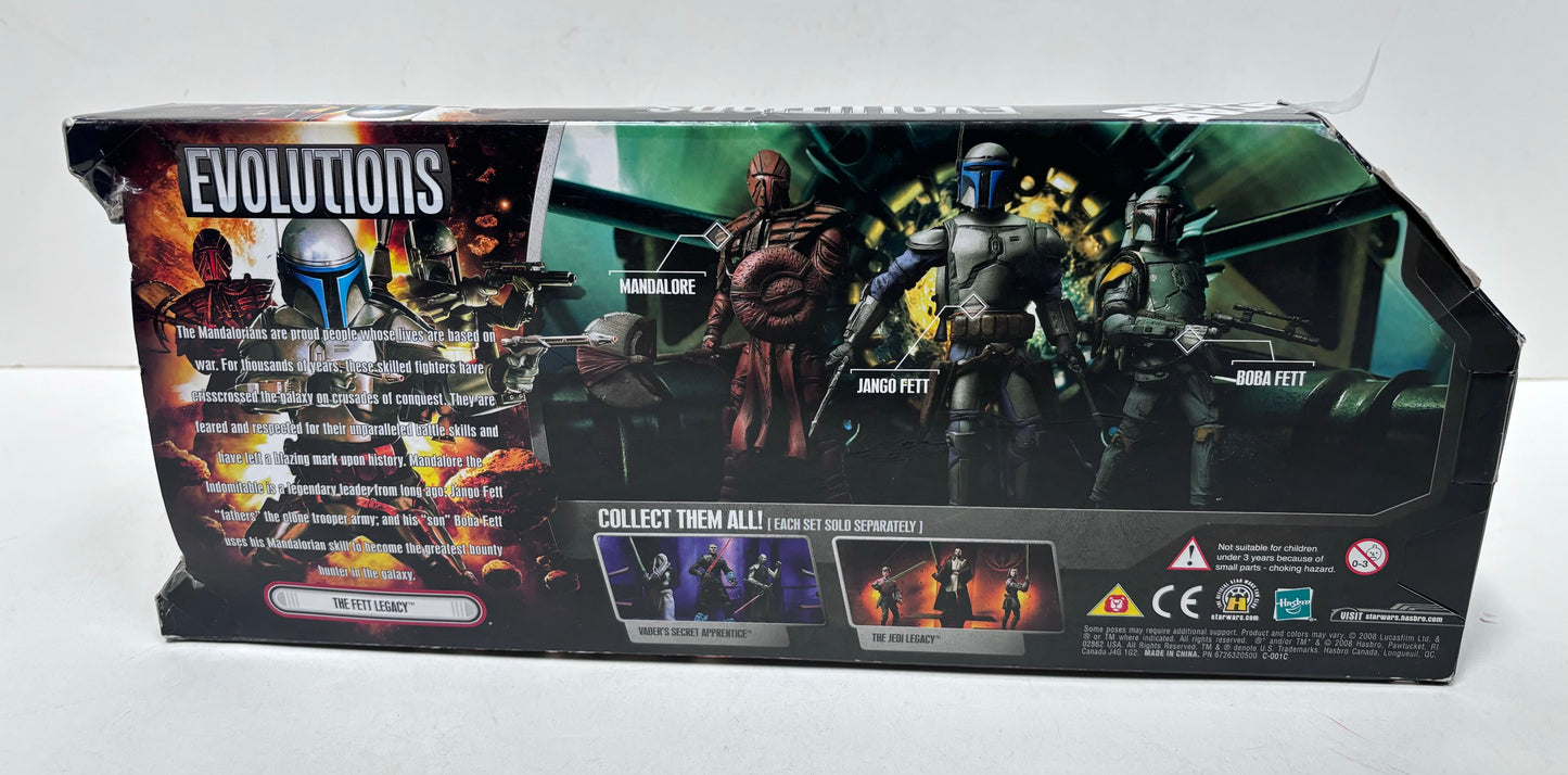Evolutions The Fett Legacy Action Figure 3 Pack, Hasbro 2008