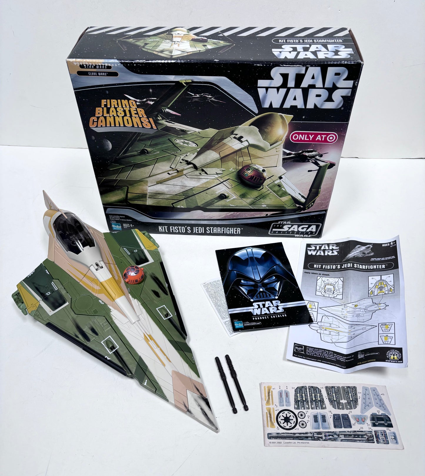 Saga Collection Clone Wars Kit Fisto Jedi Starfighter Vehicle, 2006