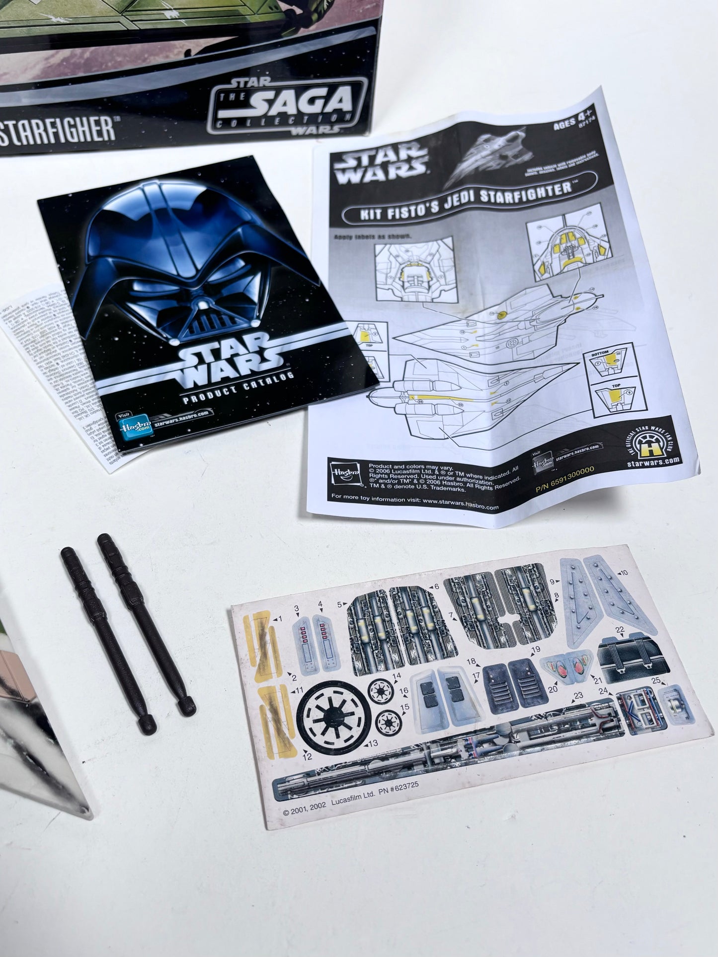 Saga Collection Clone Wars Kit Fisto Jedi Starfighter Vehicle, 2006