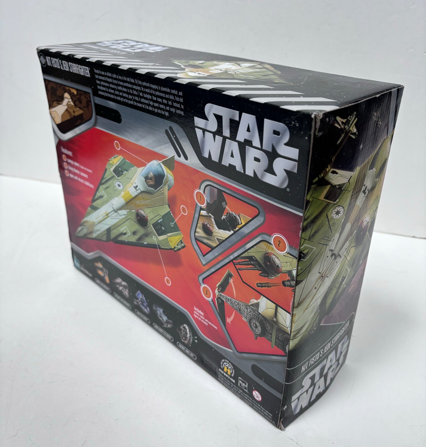 Saga Collection Clone Wars Kit Fisto Jedi Starfighter Vehicle, 2006